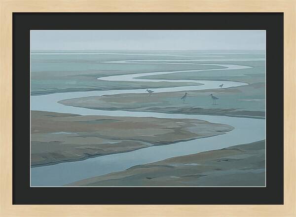 Mudflat Serenity At Low Tide