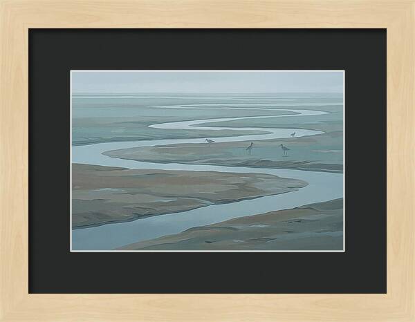 Mudflat Serenity At Low Tide