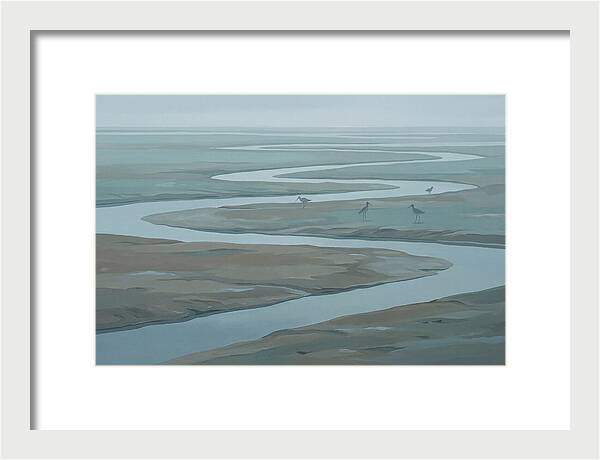 Mudflat Serenity At Low Tide