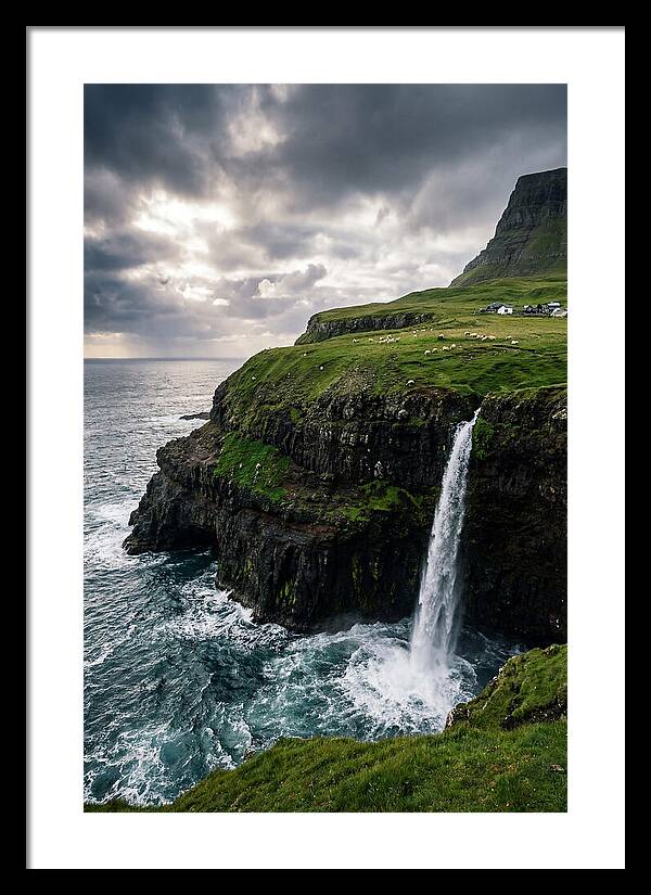 Mulafossur Waterfall Serenity