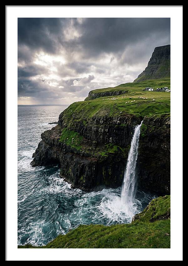 Mulafossur Waterfall Serenity