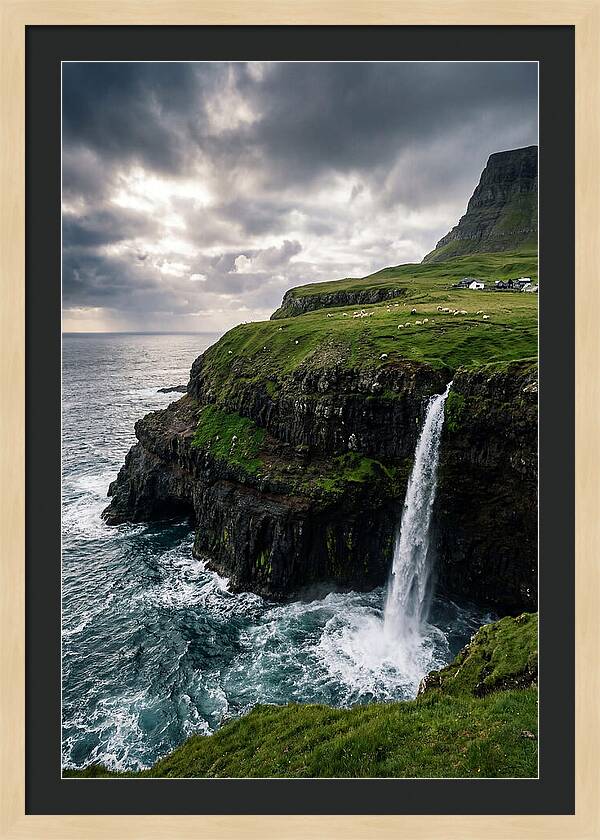 Mulafossur Waterfall Serenity