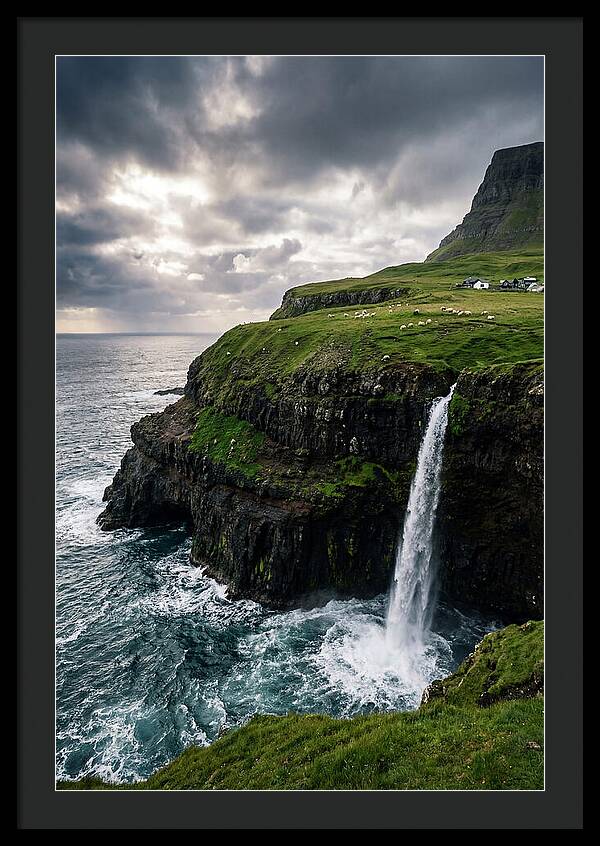 Mulafossur Waterfall Serenity