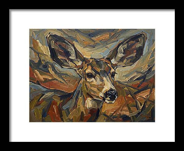 Mule Deer In Expressionist Style