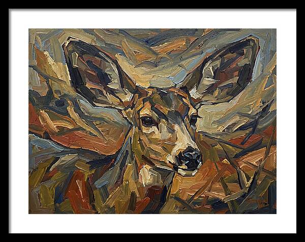 Mule Deer In Expressionist Style
