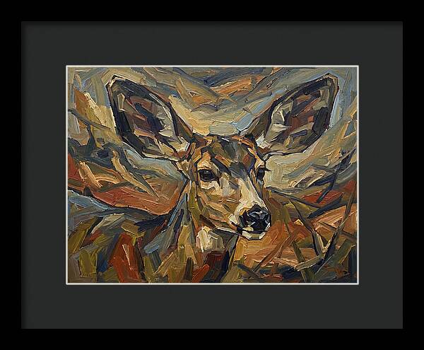 Mule Deer In Expressionist Style