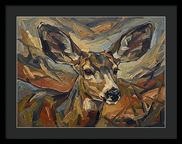 Mule Deer In Expressionist Style
