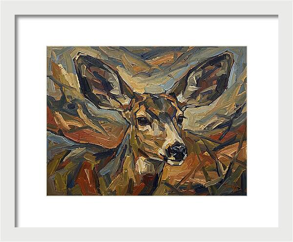 Mule Deer In Expressionist Style