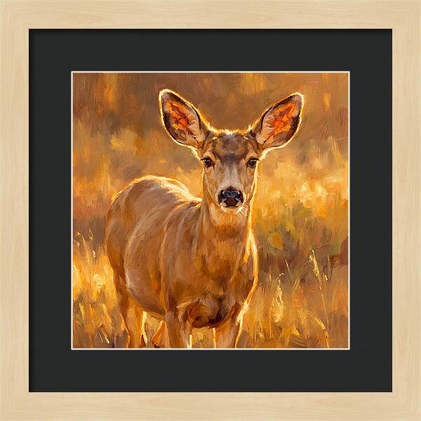 Mule Deer In Golden Light
