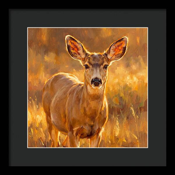 Mule Deer In Golden Light