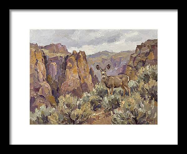 Mule Deer In Majestic Landscape