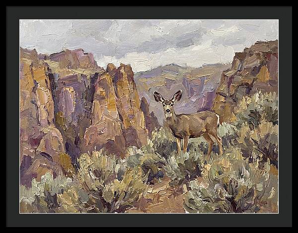 Mule Deer In Majestic Landscape