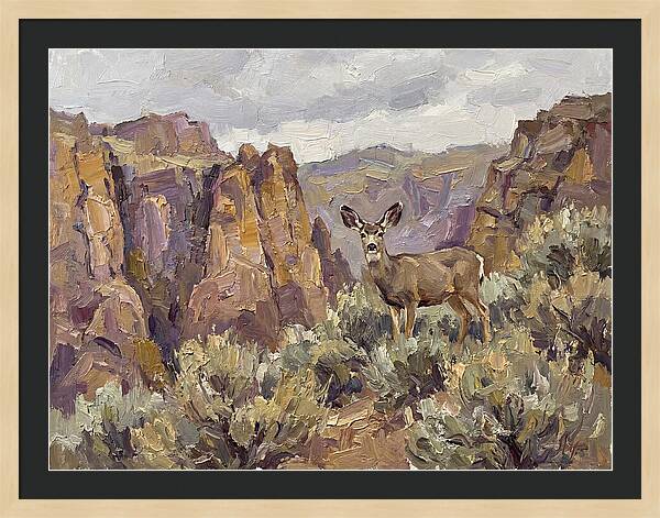 Mule Deer In Majestic Landscape