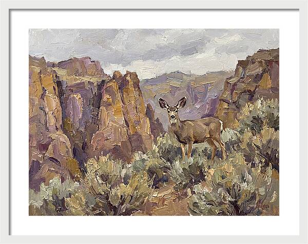 Mule Deer In Majestic Landscape