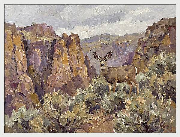 Mule Deer In Majestic Landscape