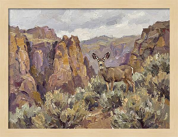 Mule Deer In Majestic Landscape