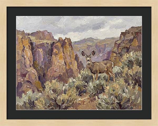Mule Deer In Majestic Landscape
