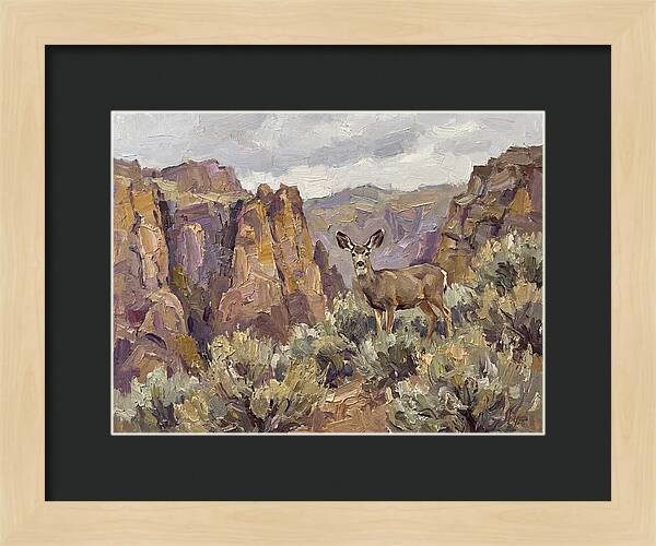 Mule Deer In Majestic Landscape