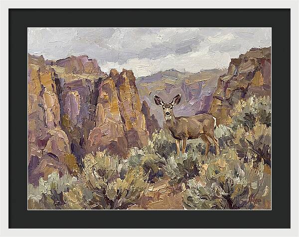 Mule Deer In Majestic Landscape