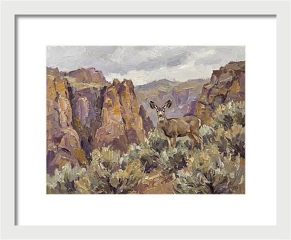 Mule Deer In Majestic Landscape