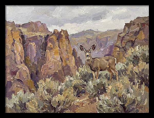 Mule Deer In Majestic Landscape