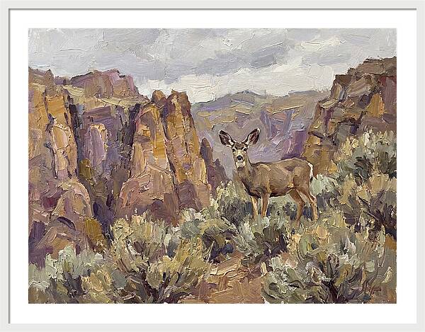 Mule Deer In Majestic Landscape