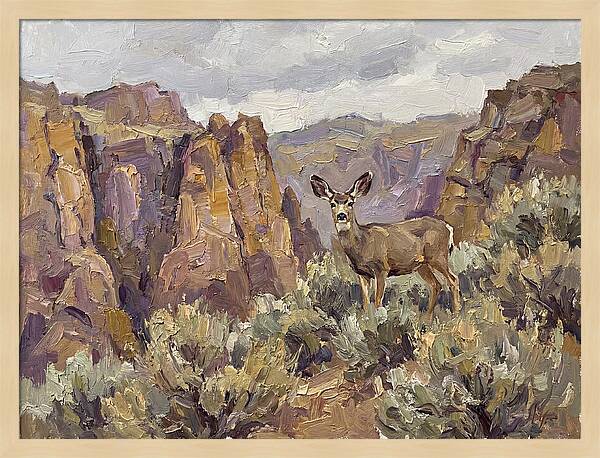 Mule Deer In Majestic Landscape