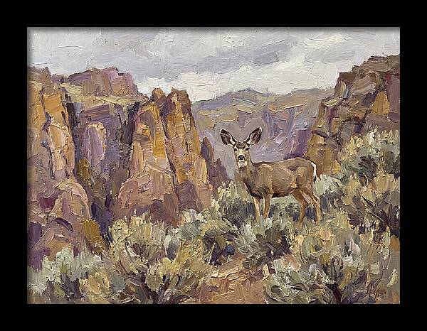 Mule Deer In Majestic Landscape