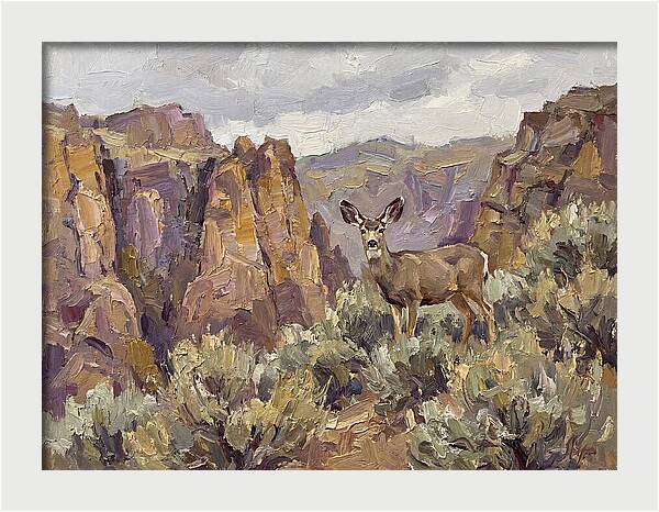 Mule Deer In Majestic Landscape