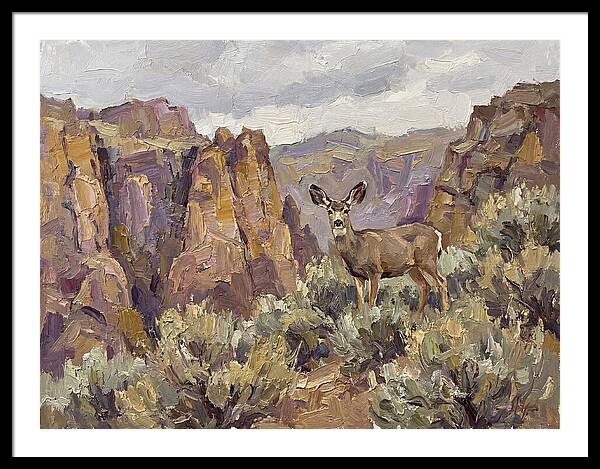 Mule Deer In Majestic Landscape