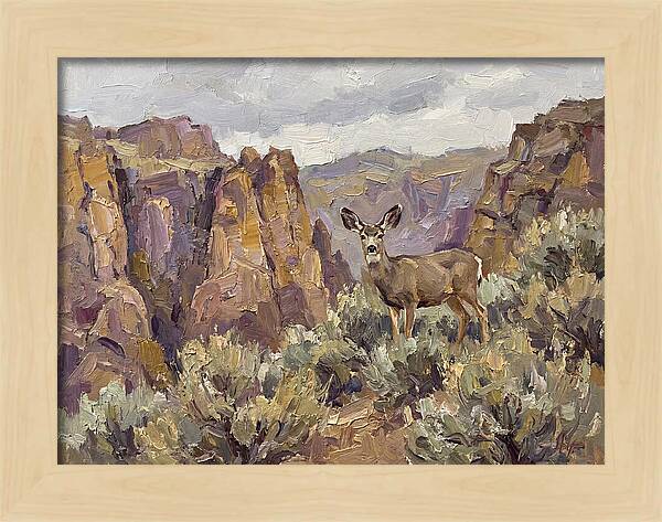 Mule Deer In Majestic Landscape