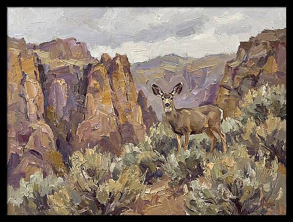 Mule Deer In Majestic Landscape