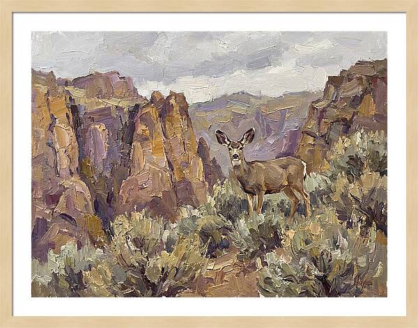 Mule Deer In Majestic Landscape