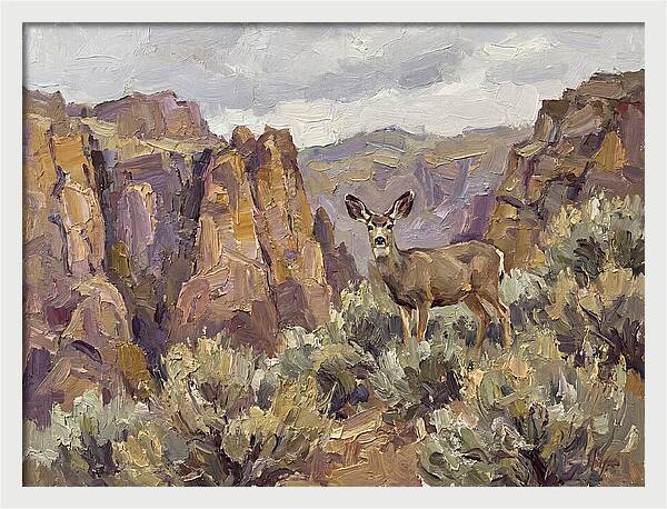 Mule Deer In Majestic Landscape