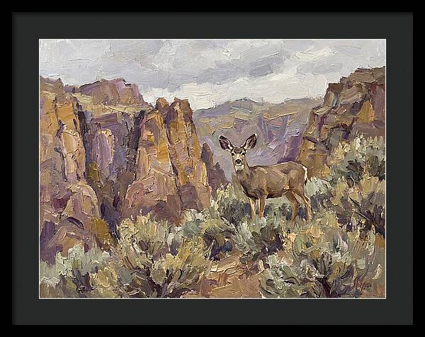 Mule Deer In Majestic Landscape
