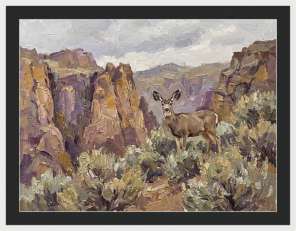 Mule Deer In Majestic Landscape