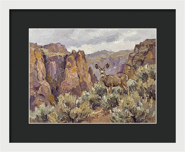 Mule Deer In Majestic Landscape
