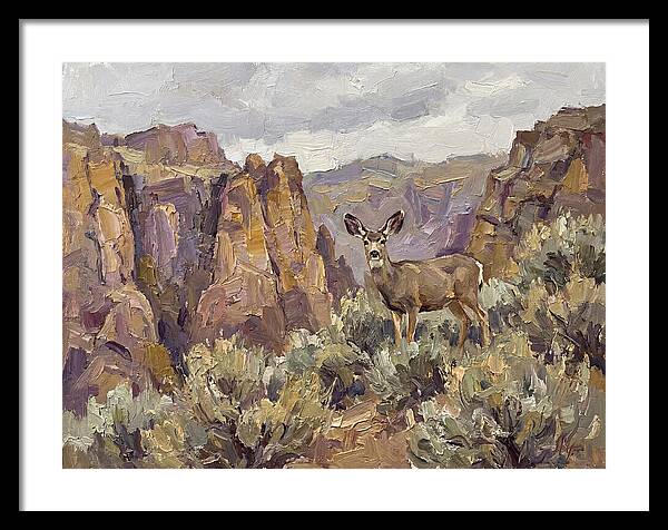 Mule Deer In Majestic Landscape