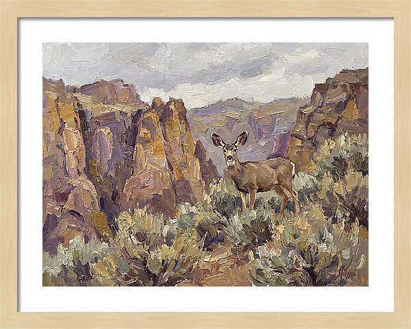 Mule Deer In Majestic Landscape