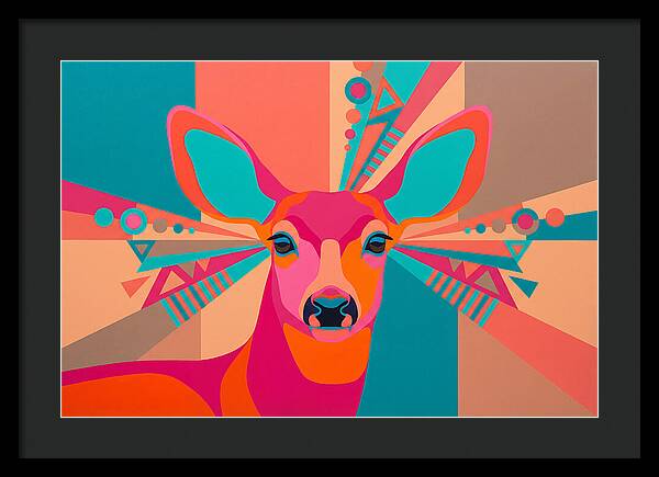 Mule Deer In Vibrant Colors