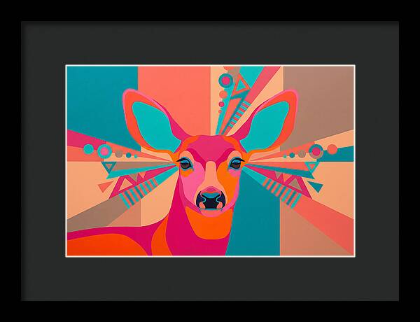 Mule Deer In Vibrant Colors