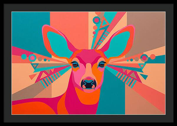 Mule Deer In Vibrant Colors