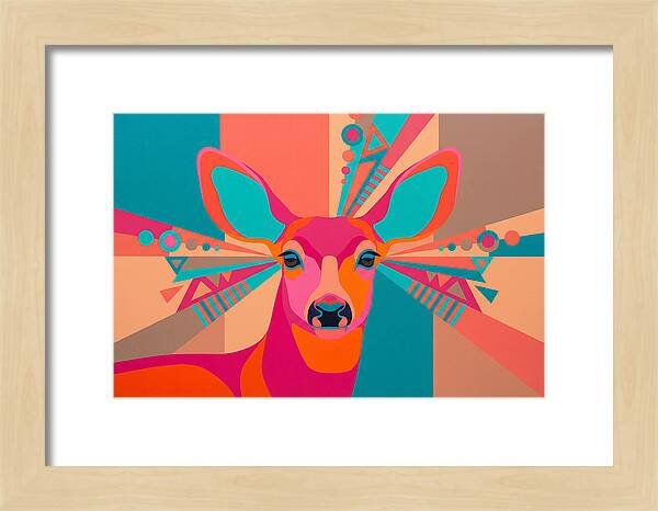 Mule Deer In Vibrant Colors