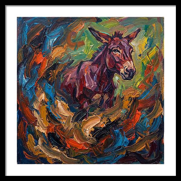 Mule In Expressionist Swirl