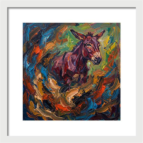 Mule In Expressionist Swirl