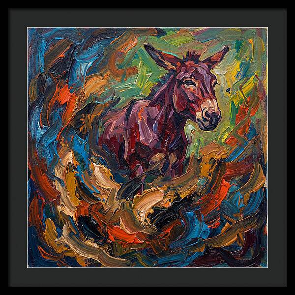 Mule In Expressionist Swirl