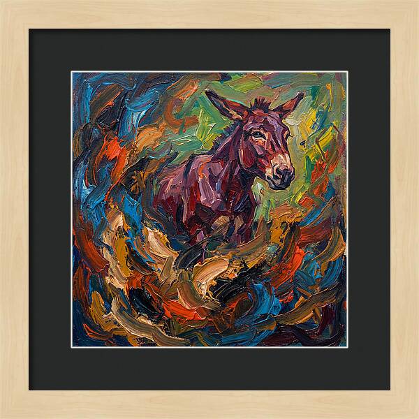 Mule In Expressionist Swirl