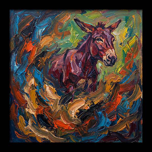 Mule In Expressionist Swirl