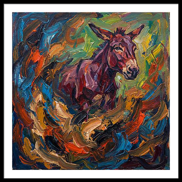 Mule In Expressionist Swirl