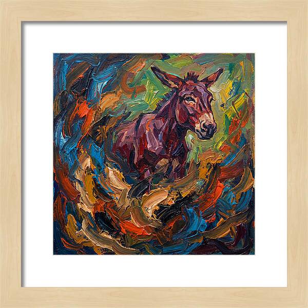 Mule In Expressionist Swirl